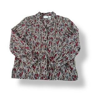 Alfred Dunner Multicolor Patterned Blouse